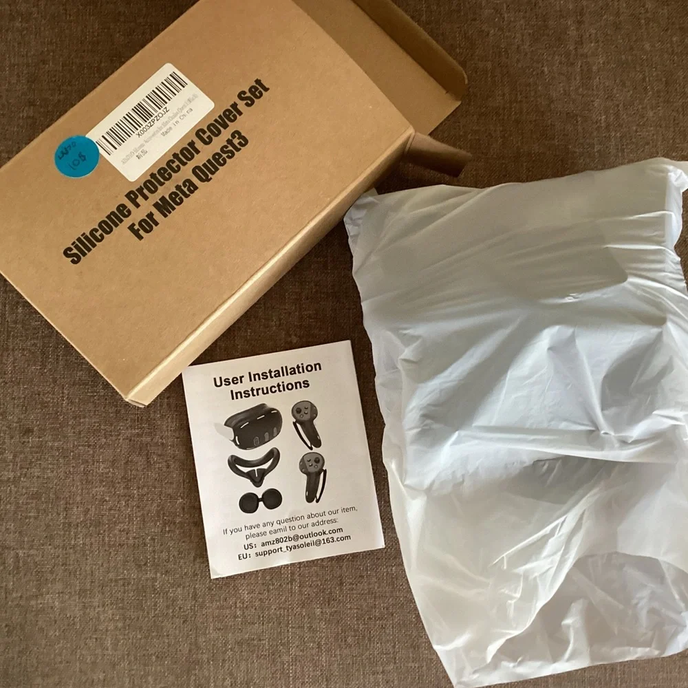 Black Silicone Protector Set Meta Quest3